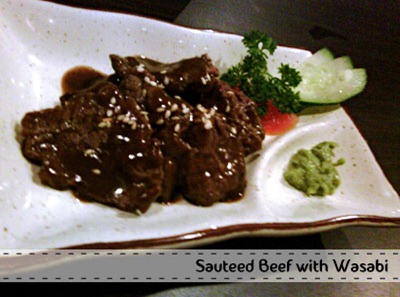 Sauteed Beef with Wasabi