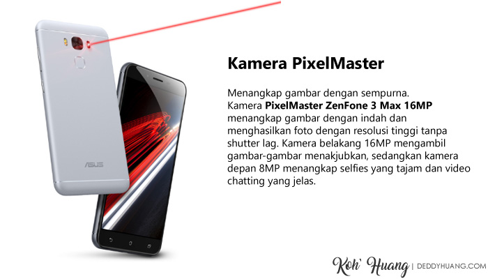 Kamera Zenfone 3 Max menggunakan PixelMaster