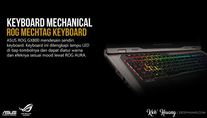 keyboard mechanical rog gx800