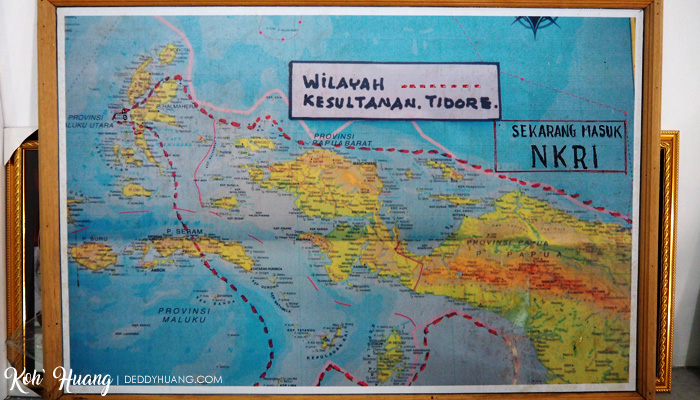 peta wilayah kesultanan tidore