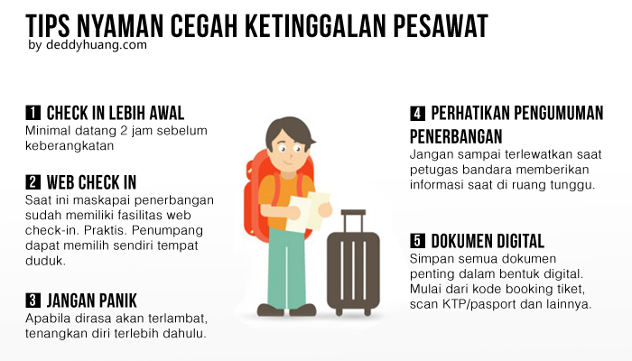 Tips Nyaman Cegah Ketinggalan Pesawat