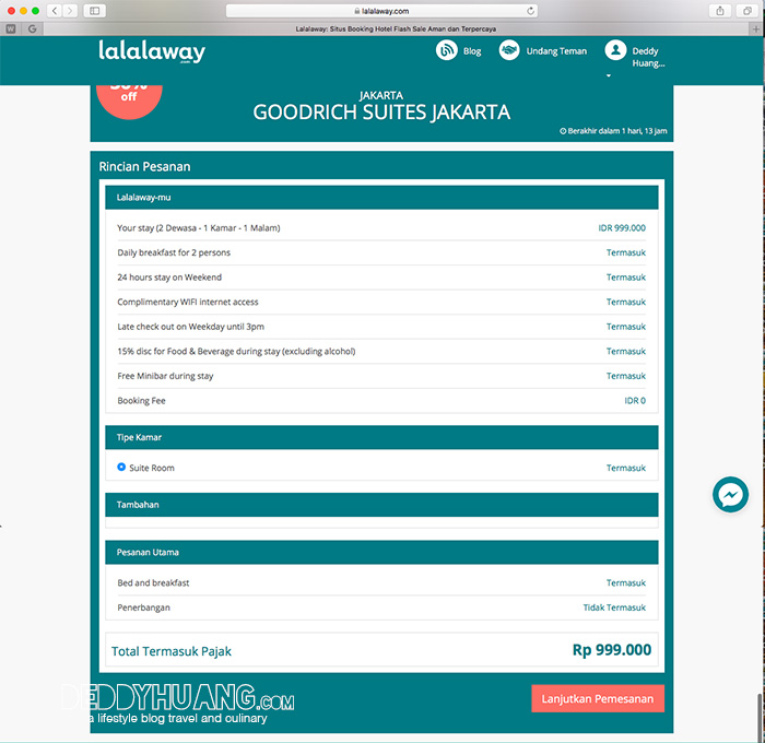 cara booking hotel mewah lewat lalalaway