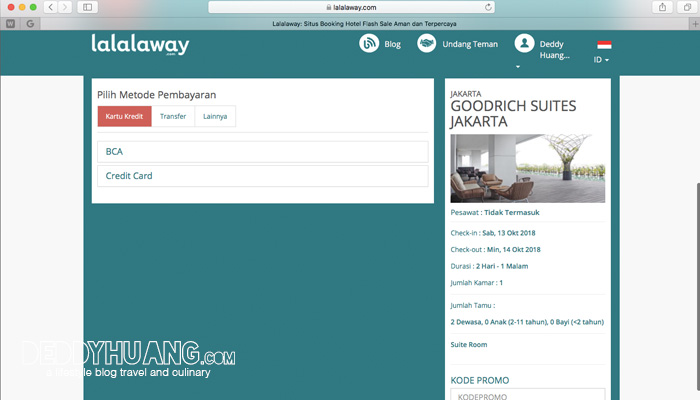 cara booking hotel mewah lewat lalalaway