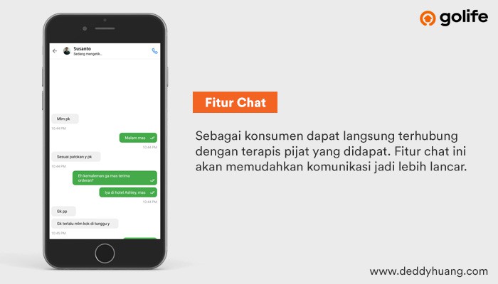 fitur chat go massage