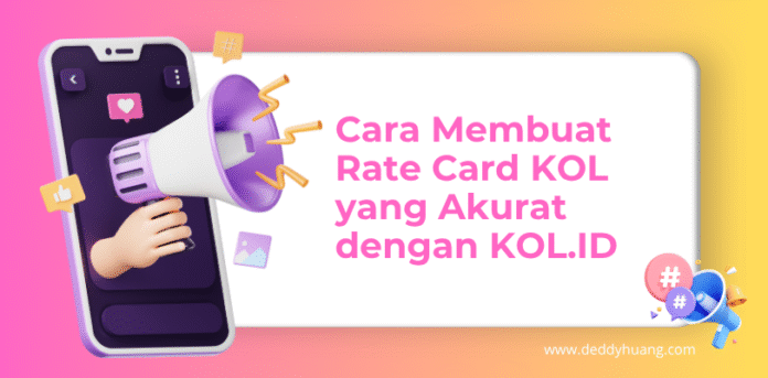 cara membuat rate card otomatis